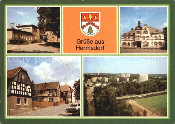 Hermsdorf Bad Bahnhof Rathaus Fachwerkhäuser Bergstra