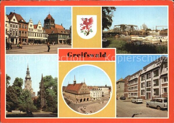 Greifswald Platz der Freundschaft Wiecker Brücke D