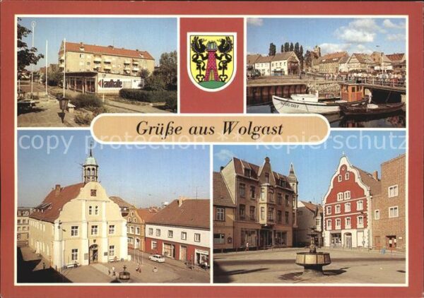 Wolgast Mecklenburg-Vorpommern Rathaus Karl Liebknecht Platz