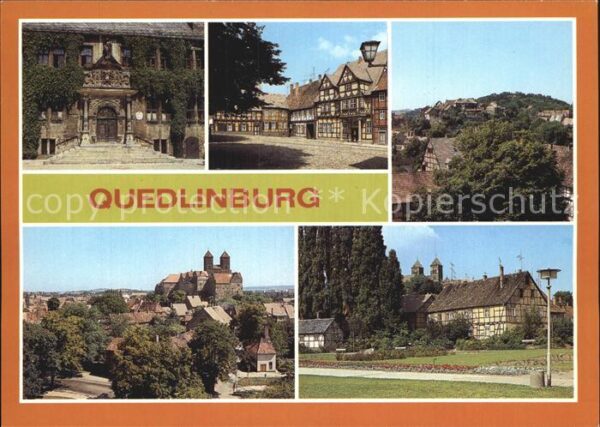 Quedlinburg Rathausportal Schlossberg Schloss Stift
