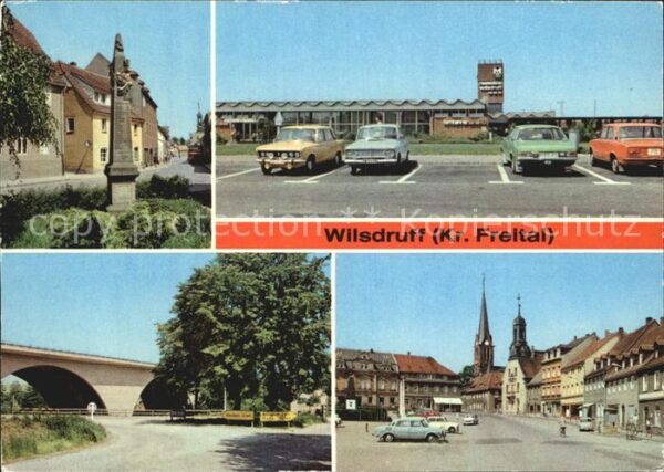 Wilsdruff Postsäule Autobahn Raststätte Brücke Ma