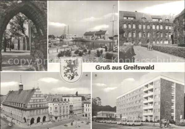 Greifswald Klosterruine Ortsteil Eldena Hafen Mari