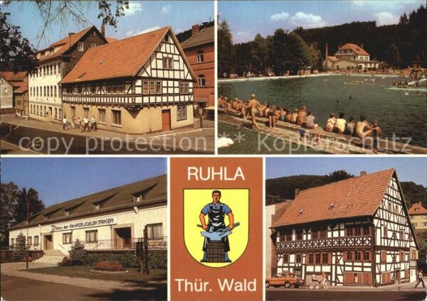Ruhla Carl Gareis Straße Waldbad Haus der Fah