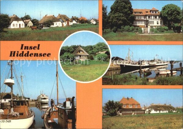 Insel Hiddensee Vitte Fischerhäuser Kloster Fischerhäus