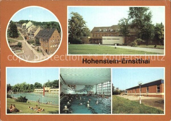 Hohenstein-Ernstthal Altmarkt Kreiskrankenhaus Stadtbad Schw