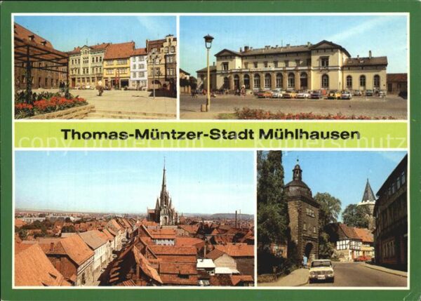 Muehlhausen Thueringen Thomas Müntzer Stadt Bahnhof Inneres Fr