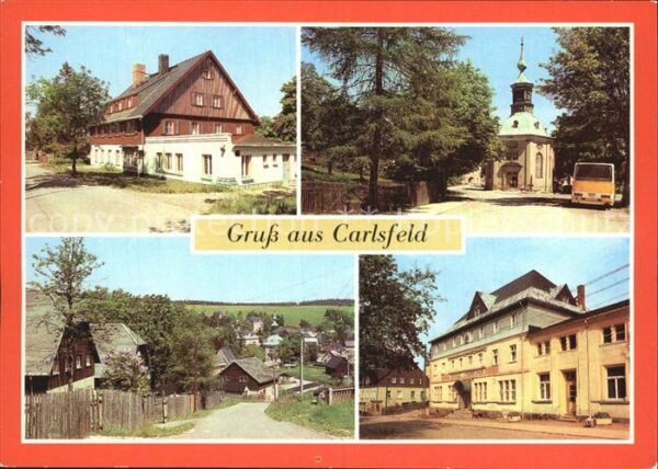 Carlsfeld Erzgebirge FDGB Erholungsheim Otto Hempel Kirche G