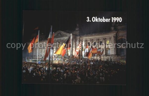 Berlin Reichstag 3 Oktober 1990