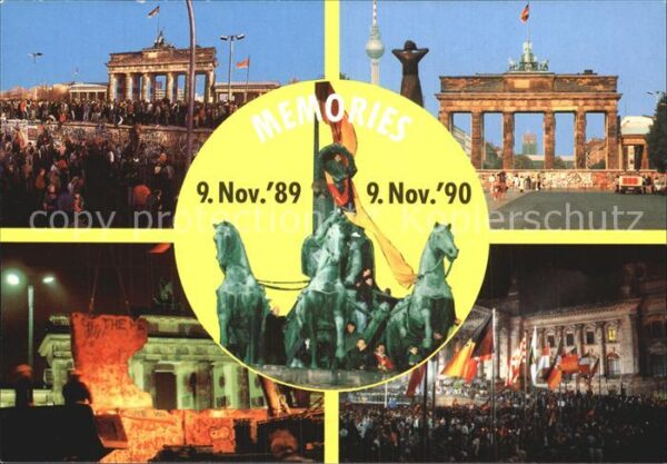 Berlin Memories 9 November 1989 1990