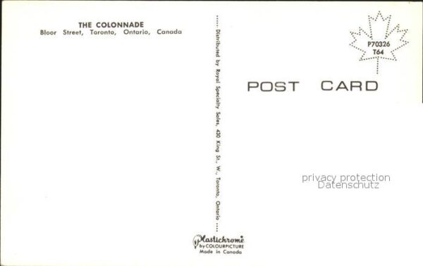Toronto Canada Collonaden – Bild 2