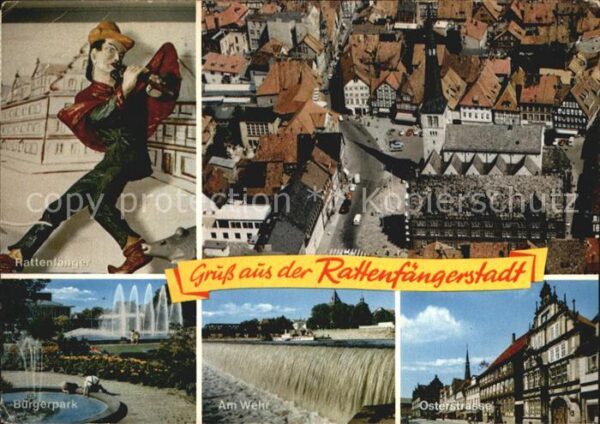 Hameln Weser Rattenfänger Bürgerpark Wehr Osterstraß