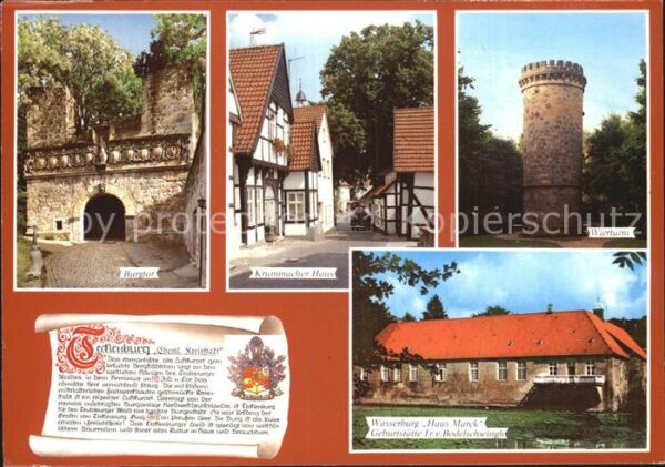 Tecklenburg Burgtor Krummacher Haus Wierturm Wasser