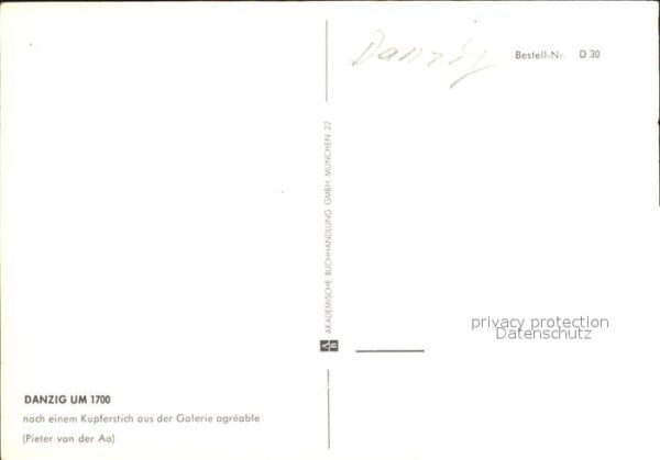 Danzig Westpreussen Kupferstich – Bild 2