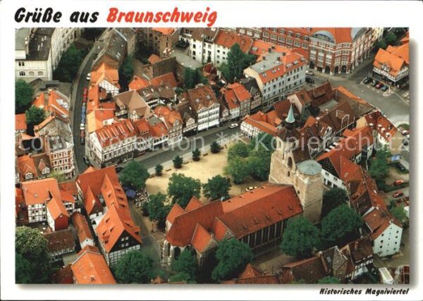 Braunschweig Magniviertel Luftaufnahme