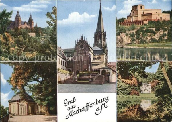 Aschaffenburg Main Schloss Stiftskirche Pompejanum Schönbu