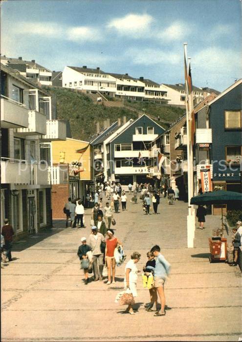 Helgoland Geschäftsstraße im Unterland