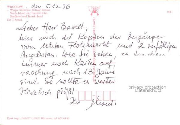 Wroclaw Sandinsel Tumski Holm Luftbild – Bild 2