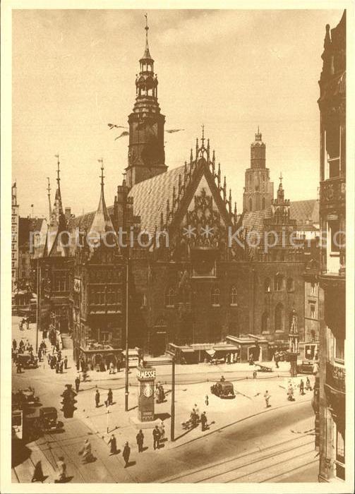 Wroclaw Rathaus Bürgerhäuser