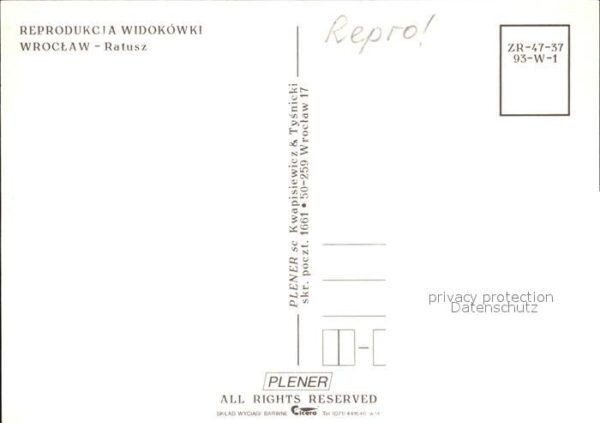 Wroclaw Rathaus Blick Oblauer Straße – Bild 2
