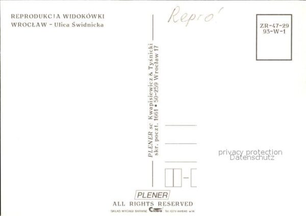 Breslau Niederschlesien Schweidnitzer Straße – Bild 2