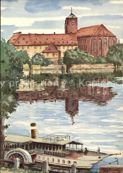 Breslau Niederschlesien Sandkirche Künstlerkarte