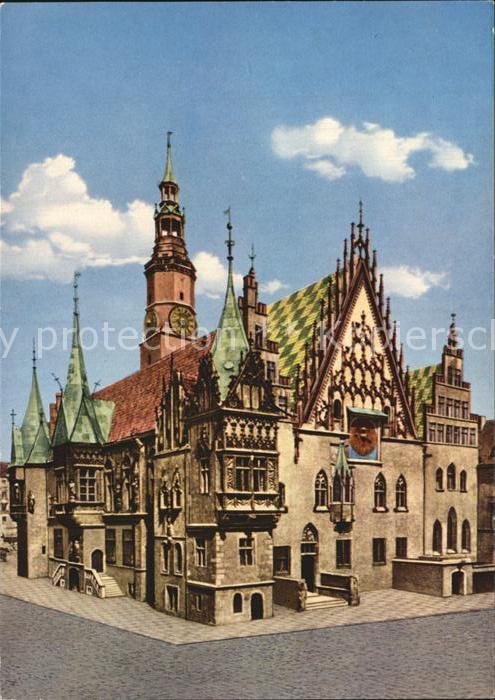Breslau Niederschlesien Gotisches Rathaus