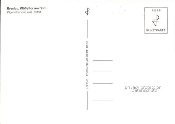 Breslau Niederschlesien Gotisches Rathaus Kl??eltor Dom K?nstle – Bild 2