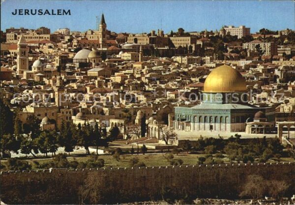 Jerusalem Yerushalayim Stadtansicht vom Ölberg