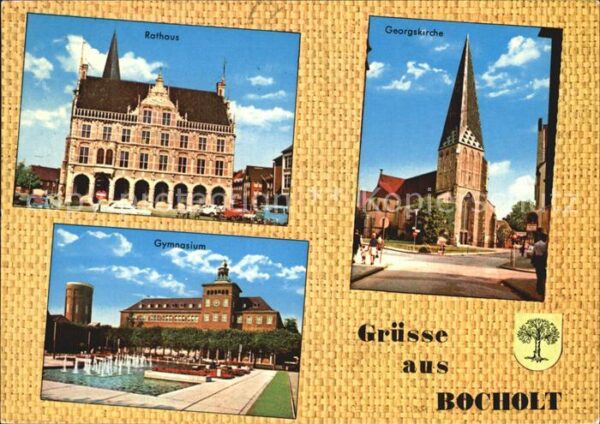 Bocholt Westfalen Rathaus Georgskirche Gymnasium