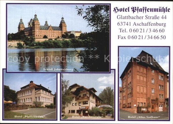 Aschaffenburg Main Schloss Johannisburg Hotel Altes Sudhau
