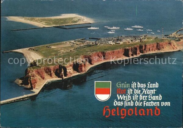 Helgoland Nordseebad Luftaufnahme