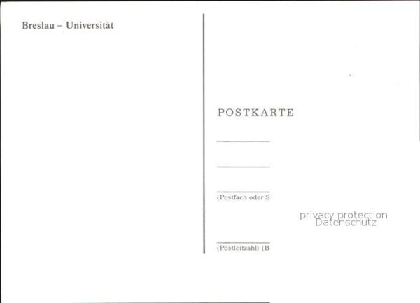 Breslau Niederschlesien Universität Künstlerkarte – Bild 2