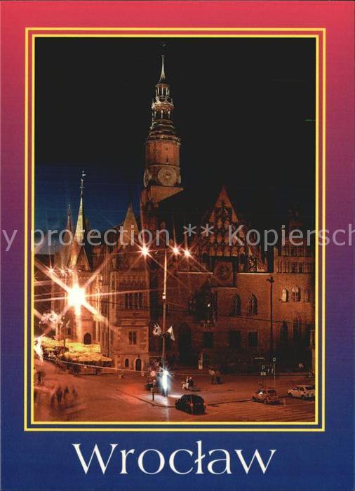Wroclaw Rathaus Abendstimmung