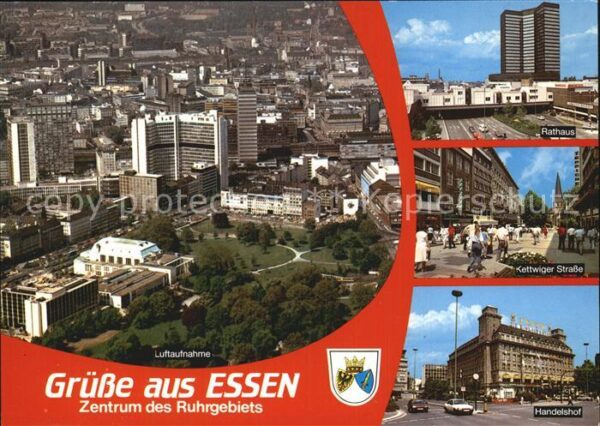 Essen Ruhr Luftaufnahme Handelshof Rathaus Kettwig