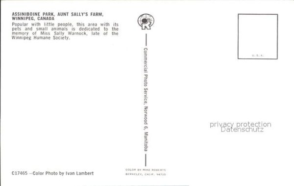 Winnipeg Assiniboine Park Aunt Sally Farm – Bild 2