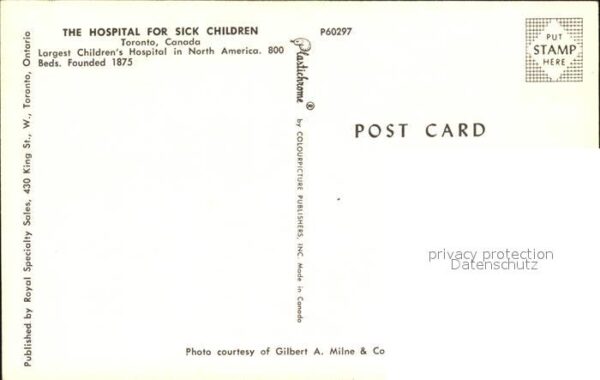 Toronto Canada Hospital for sick children – Bild 2