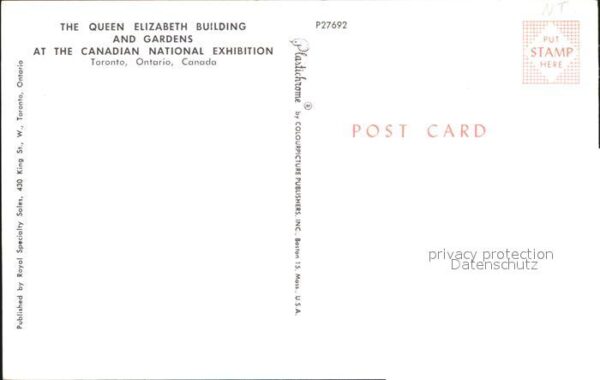 Toronto Canada Queen Elizabeth Building and Gardens – Bild 2