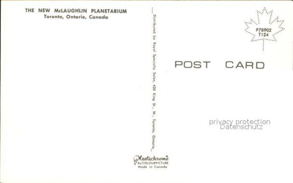 Toronto Canada New McLaughlin Planetarium – Bild 2