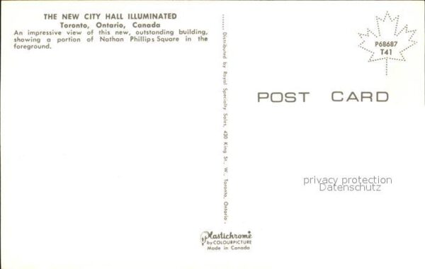Toronto Canada New City Hall Illuminiert – Bild 2