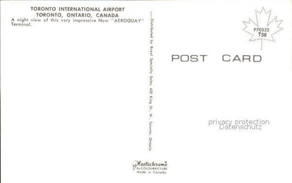 Toronto Canada International Airport Nachaufnahme – Bild 2