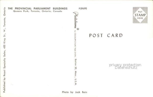 Toronto Canada Provincial Parliament Buildings – Bild 2