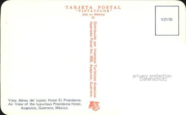 Acapulco Luftaufnahme Hotel Presidente – Bild 2