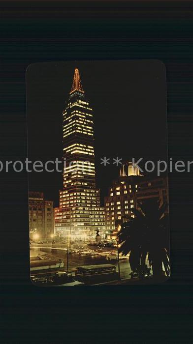 Mexico City Torre Latinoamericana Nachtaufnahme