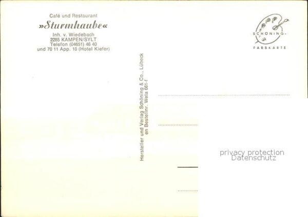 Kampen Sylt Cafe Restaurant Sturmhaube – Bild 2