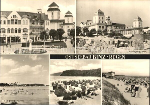 Binz Ruegen Strandpromenade Kurhaus Strand