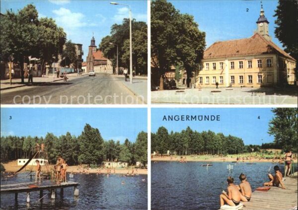 Angermuende Berliner Straße Rathaus Freibad Walletz