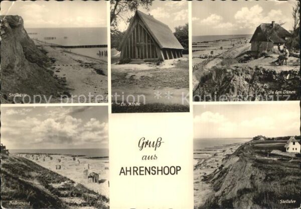 Ahrenshoop Ostseebad Steilküste Evangelische Kirche Dünen Ba