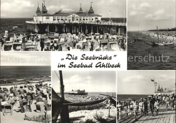 Ahlbeck Ostseebad Strand Seebrücke