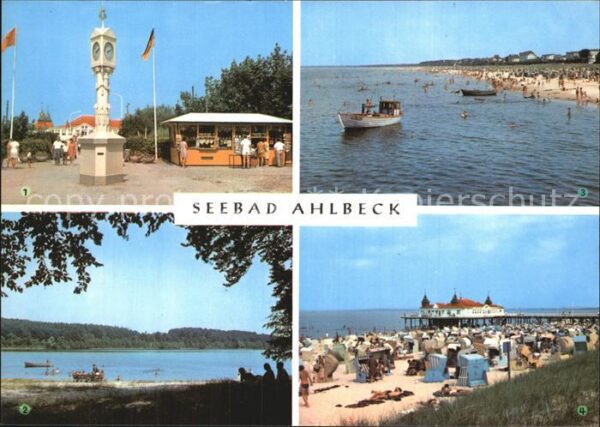Ahlbeck Ostseebad Seebrücke Wolgastsee Strand
