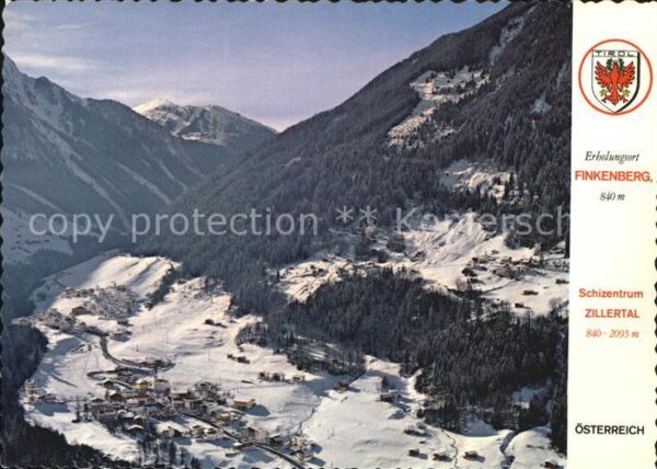Finkenberg Tirol Panorama Winter